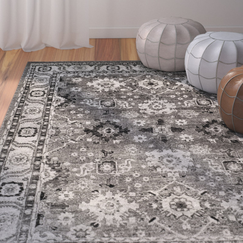 Driffield Vintage Hamadan Performance Oriental Rug, Rectangle 4' x 6'