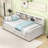 Spence Twin Upholstered Daybed with Storage and Side Shelf-1236638980