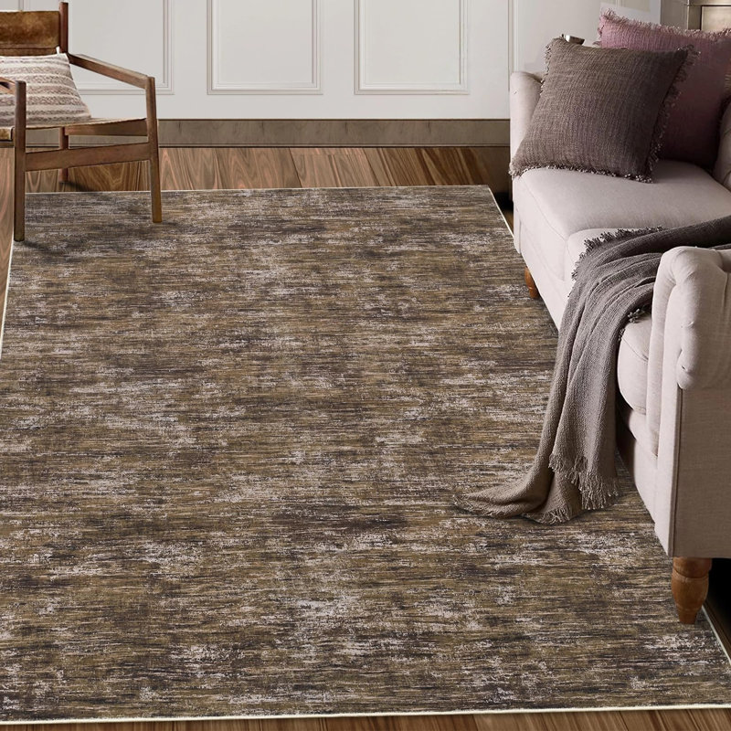 Area Rug, Brown, Rectangle 120 x 170 cm