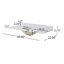 Meuble-lavabo simple 49 po avec plateau en marbre Devyon