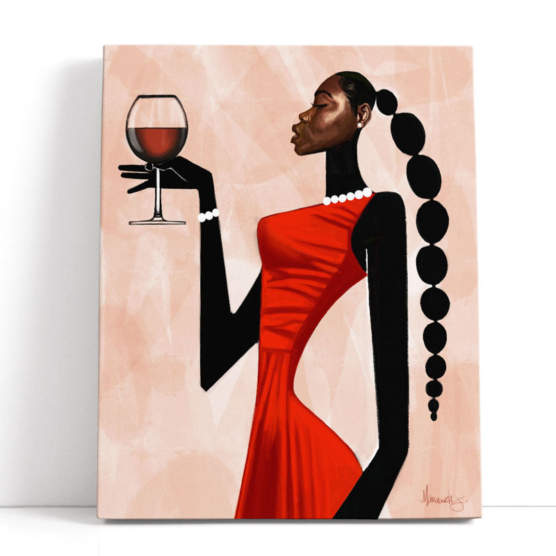 Toast-Woman - reproduction d'art sur toile, H 30 po x l 24 po