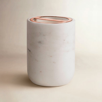 Inara Marble Bathroom Tray Tumbler Bathroom Accessory