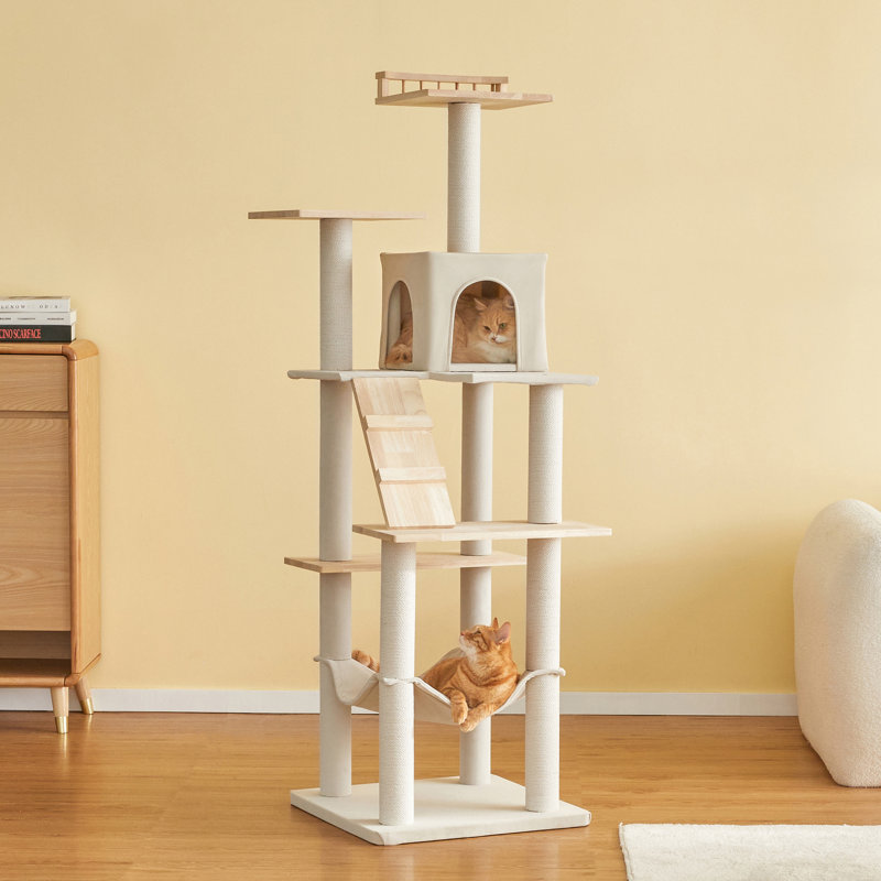 Arbre à chat 63,8 po H Derrelle, Beige