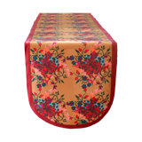 Table Runner Blumen Orange