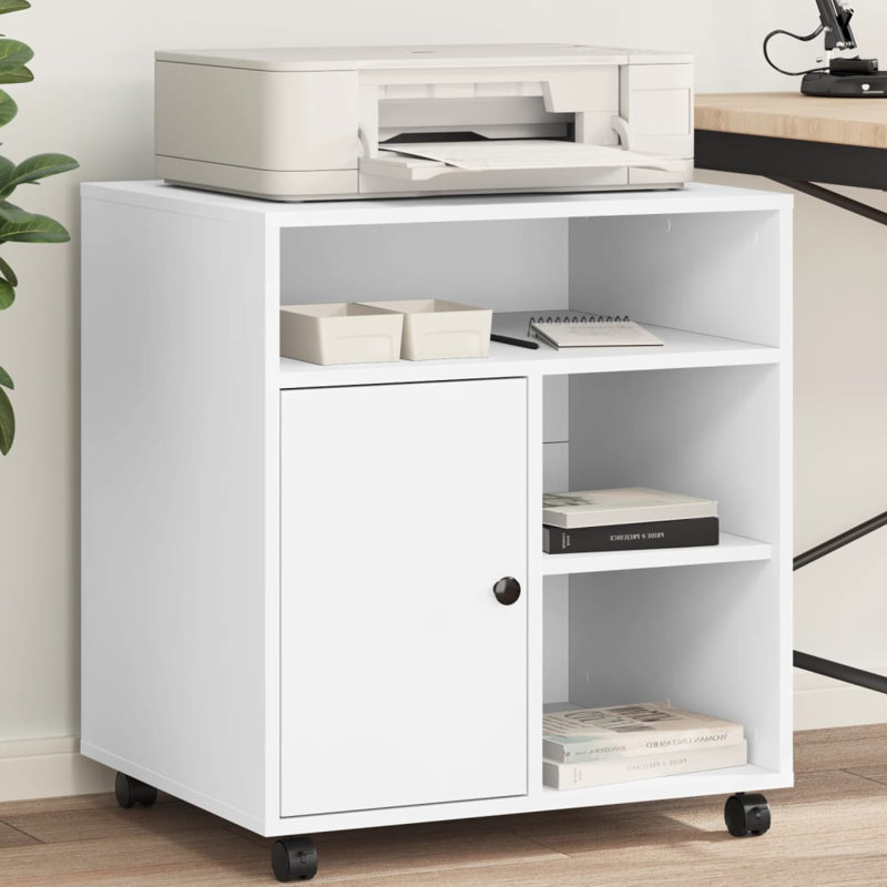 67cm H x 60cm W Printer Stand, White