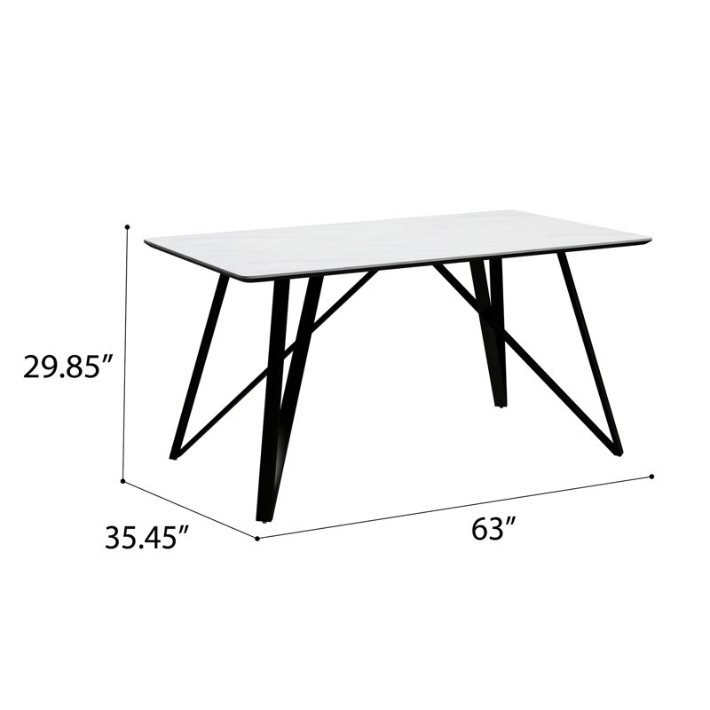 White Dining Table With 4 Chairs