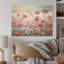 Élégant géraniums, champ de fleurs, art mural en bois sur bois de pin naturel-1985812244