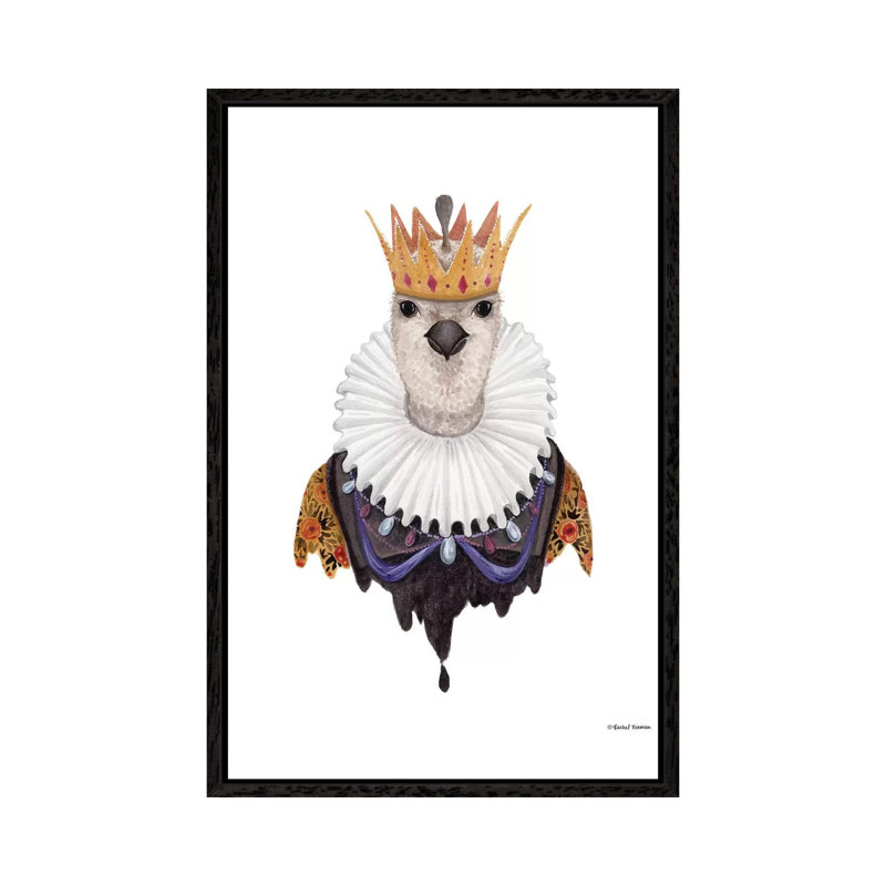 Quail Queen by Rachel Nieman - Gallery-Wrapped Canvas Giclée, 101.6 cm H x 66.04 cm W, Black Framed