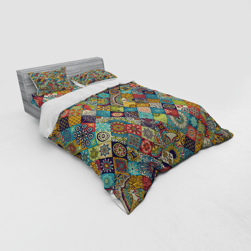 Traditional Polyester Geometric Shapes Duvet Cover