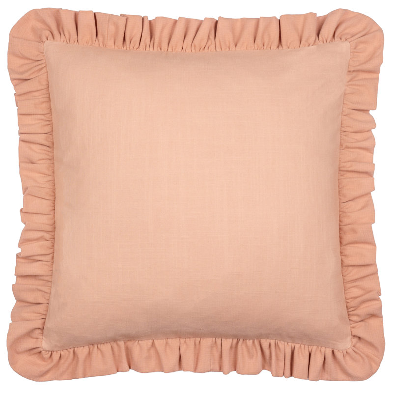 Square Cushion, Pillow Cover Only - No Insert, Pink Orange