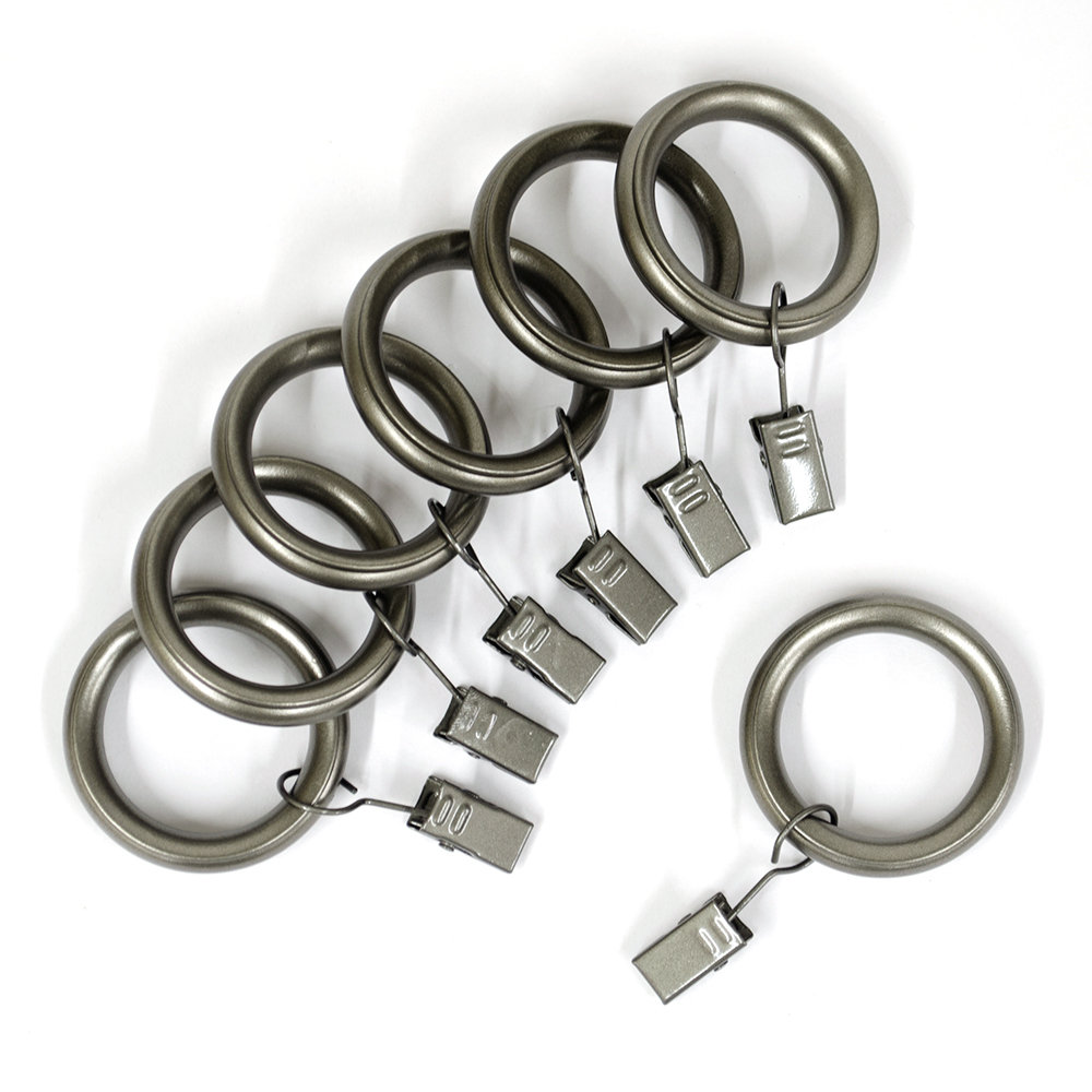 Vasios Curtain Rings, Pewter