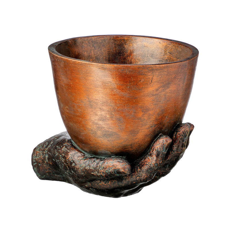 Adeleine Resin Planter In Palm 7.5"