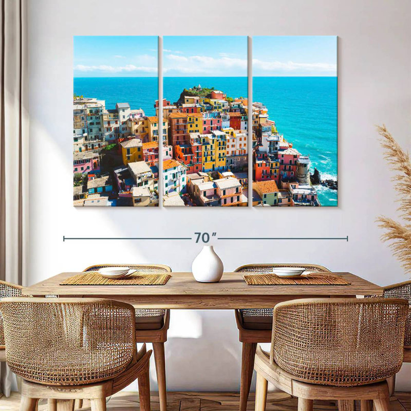 Gillard Cinque Terre Village, H 42 po x l 65 po