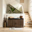 Banc de rangement polyvalent à l'épreuve de la poussière avec espace de rangement réglable, coussin épais à haute densité et assemblage facile-690698182