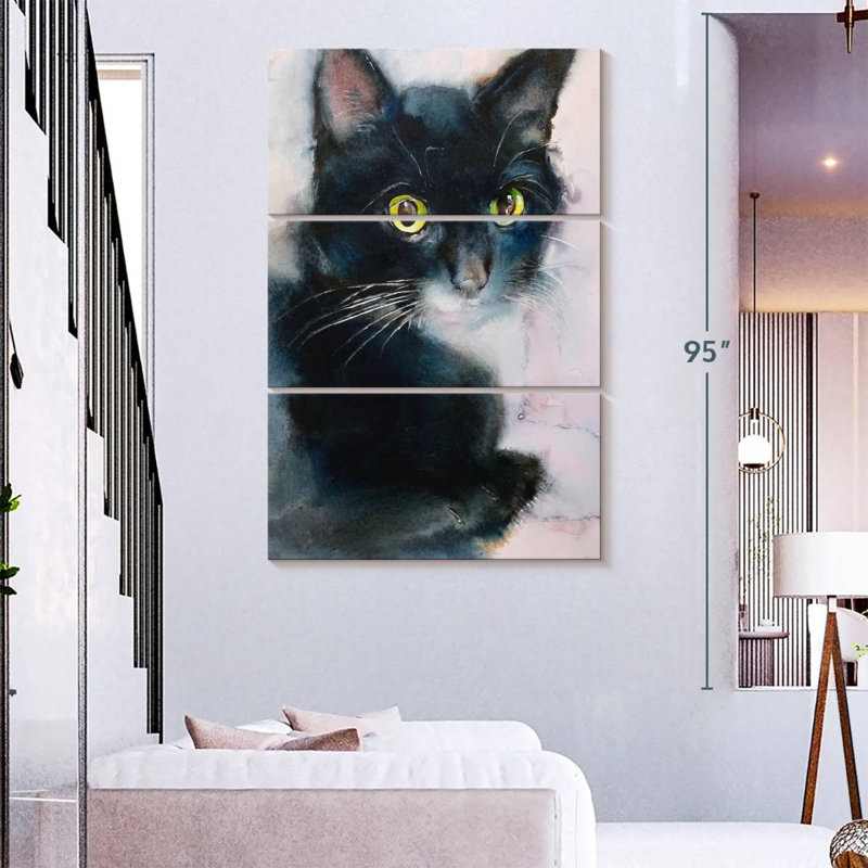 Brampt Tuxedo Cat, 38" H x 24" W