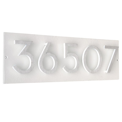 Floating 1-Line Wall Address Plaque