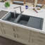 45.69'' L Double Bowl Granite Kitchen Sink-36903830