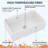 Ceramic 33" L x 20" W Large Single Bowl Farmhouse/Apron Kitchen Sink Workstation with Accessories-112554804