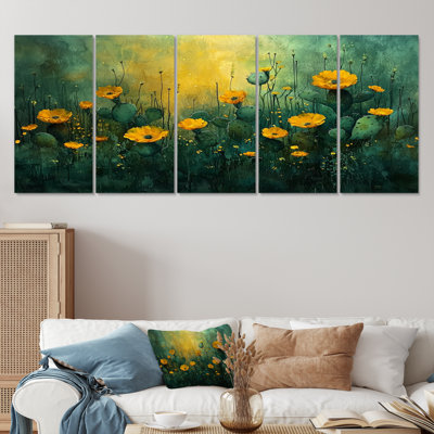 Dahlia fleur été Horizons I - art mural Dahlia - décoration murale traditionnelle