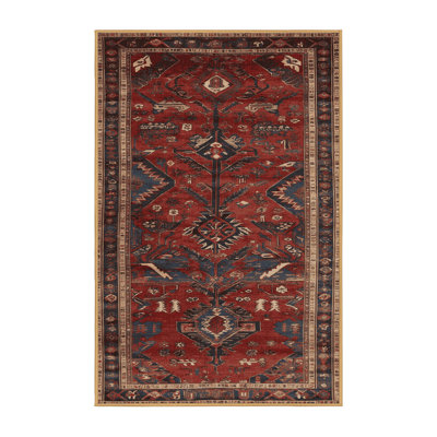 Machine Washable Persian Brown Area Rug
