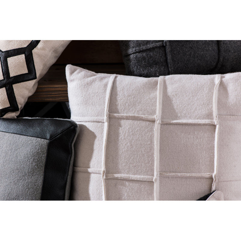 Best Striped Square Throw Cushion, Grey