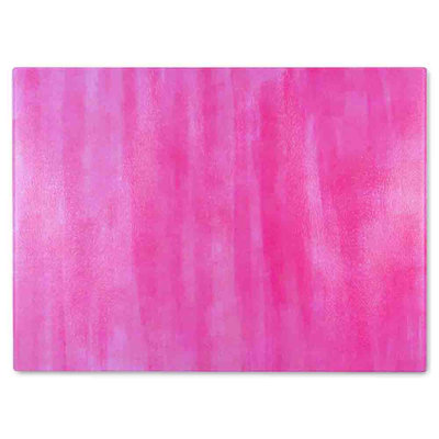 Watercolour Strokes Glass Chopping Board