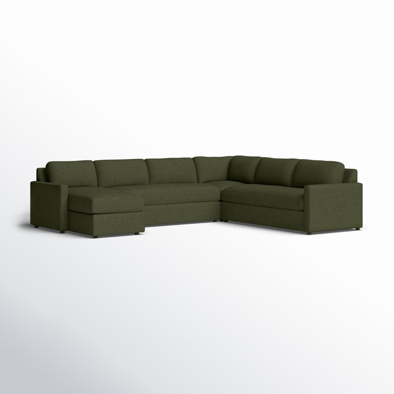 Canapé modulaire large de 150 po Damari, Face à la gauche, Chenille performance espresso Andrew