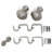 Mull Steel Adjustable Double Curtain Pole-1175883037-1175883036