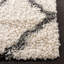 Tapis géométrique ivoire / gris foncé-204855003