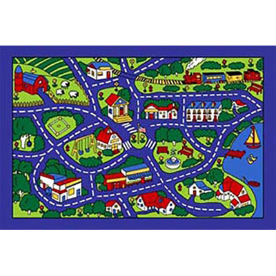 Strand Power Loom Blue Area Rug