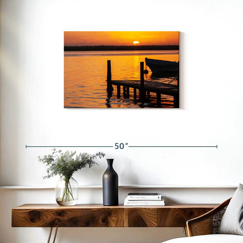 Coucher de soleil sur la promenade Gillard, H 20 po x l 30 po