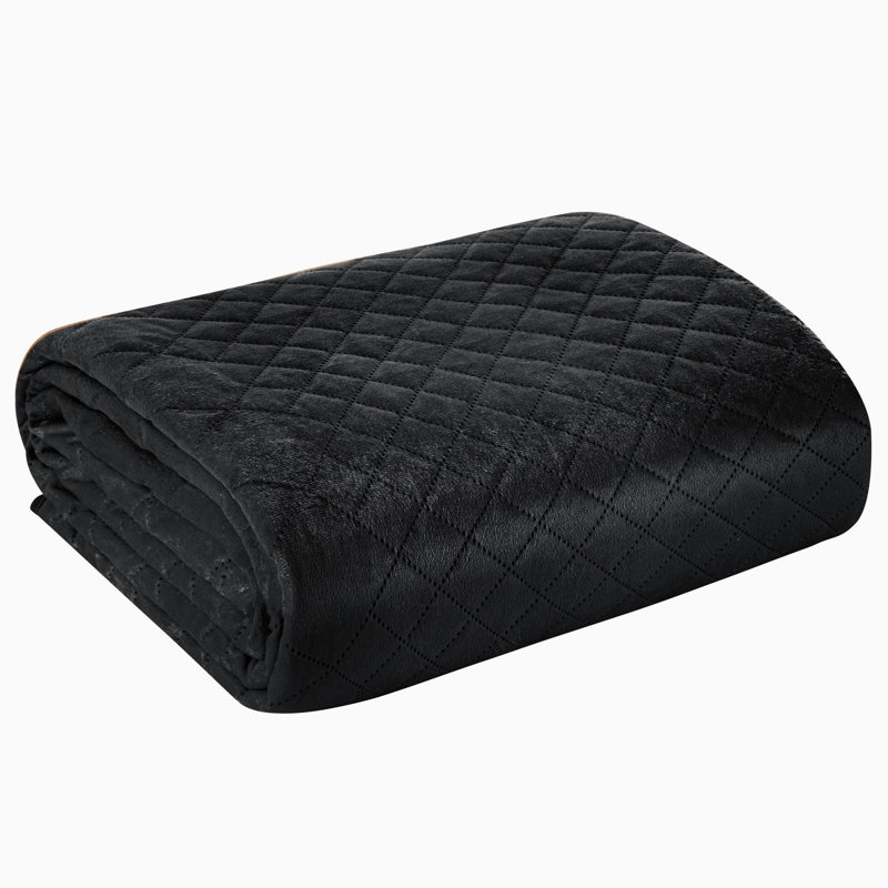 Mercer41 Rademacher Bedspread, W170 x L210cm, Black