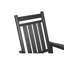 Chaise berçante toutes saisons avec table d'appoint, assise profilée grise, capacité de 380 lb, P 32,5 po x l 25,9 po, H 41,7 po, H confortable de 300 lb