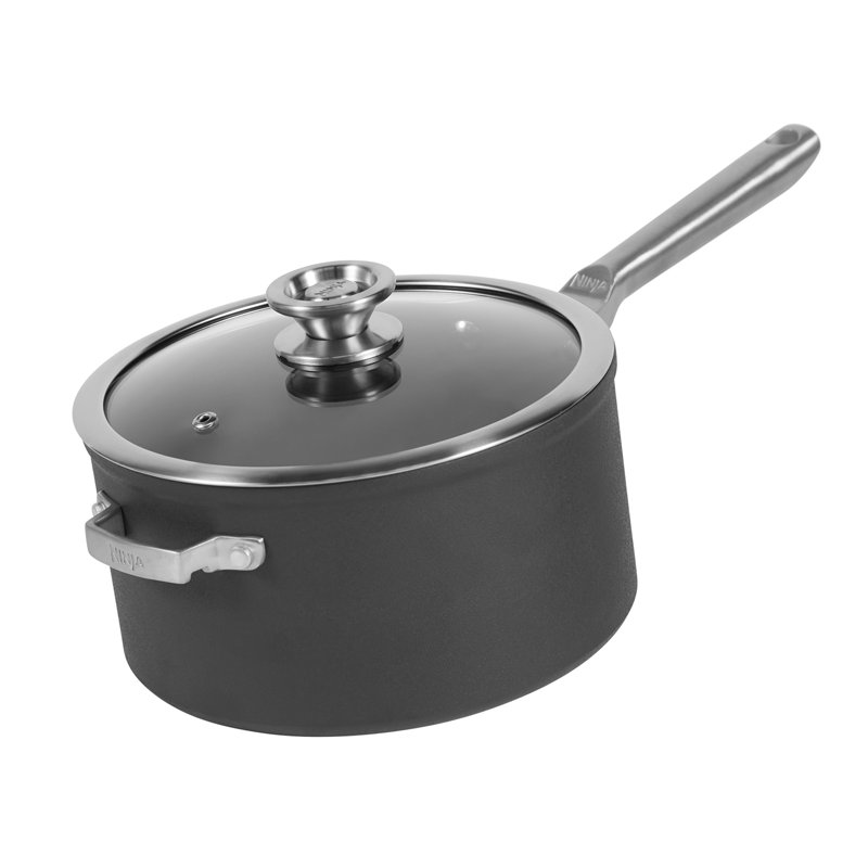 Ninja ZEROSTICK Stackable 3 Piece Saucepan Set C53000UK / Silver