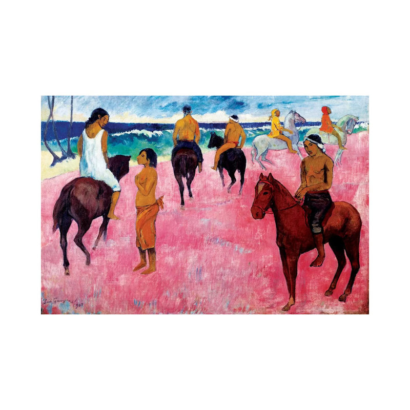 Riders On The Beach, 1902 by Paul Gauguin - Wrapped Canvas Gallery-Wrapped Canvas Giclée, 20.32 cm H x 30.48 cm W