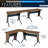 Techni Mobili Deluxe L-Shaped Desk With Inline Team Desk Option