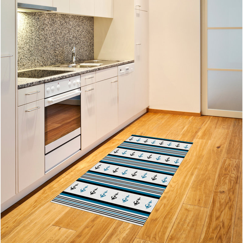 Tapis décoratif en fibres à haute densité Anchor, Rectangle— 4 pi x 5 pi 8 po