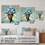 Art mural rétro en acrylique africain-101499574