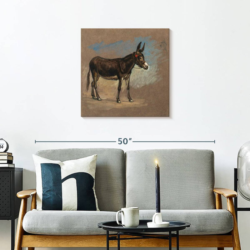 Brampt Study. A Mule, 24" H x 24" W