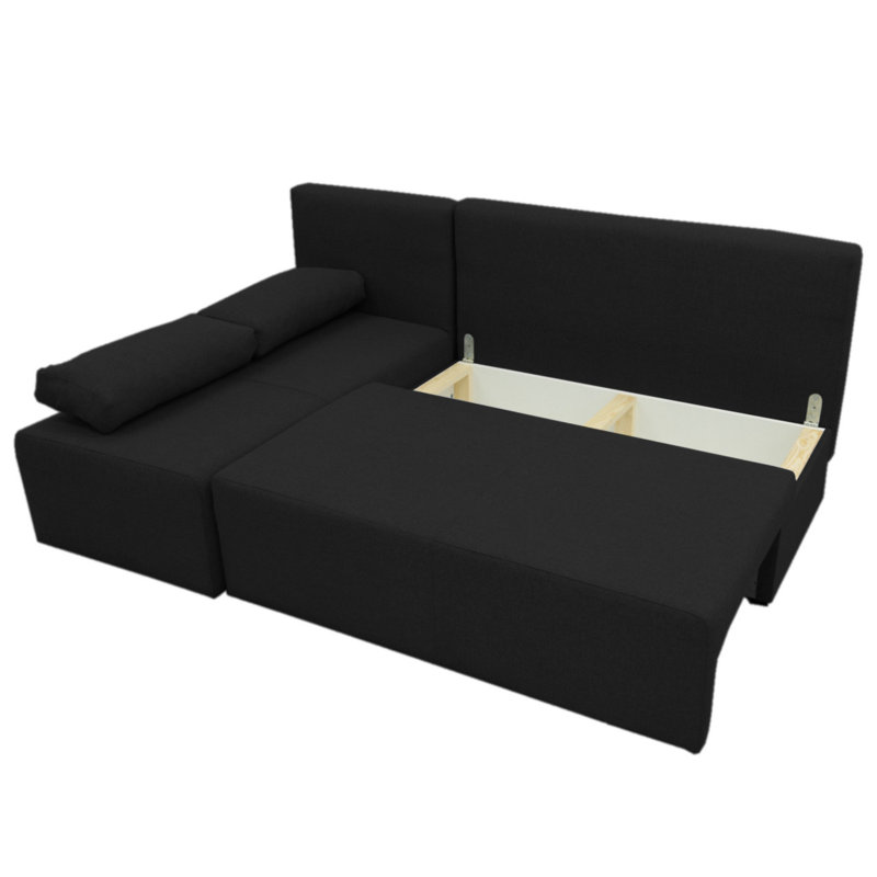 Pagoda Corner Sofa , Black