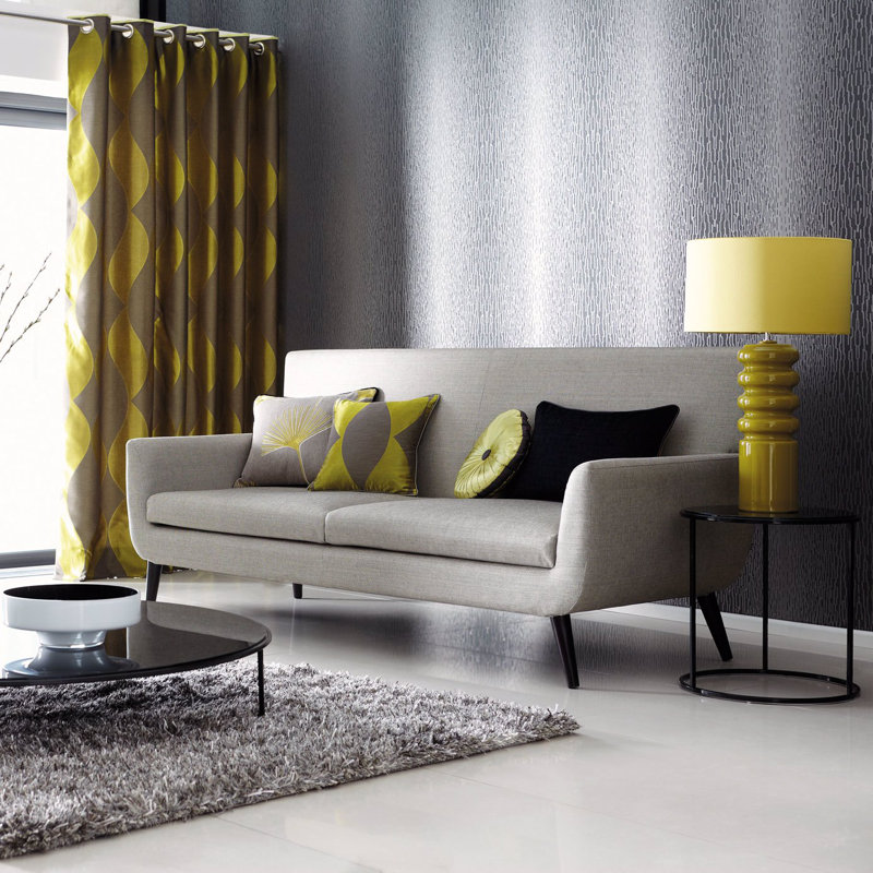 Enigma Wallpaper, Silver Gray/Sparkle