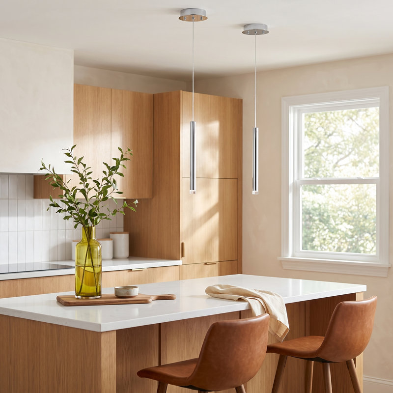 Ashby Integrated LED Cylinder Single Pendant