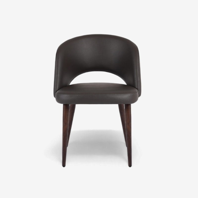 Rukayah Pu Leather Dining Chair, Grey Faux Leather