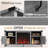 58" W Farmhouse TV Stand Fireplace-1932876988