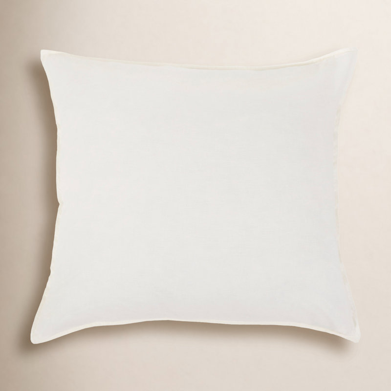 Parker 100% Linen Sham Set, Cream