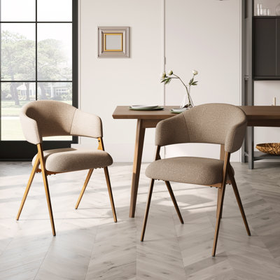 48cm H Fabric Upholstered Upholstered Back Armchair