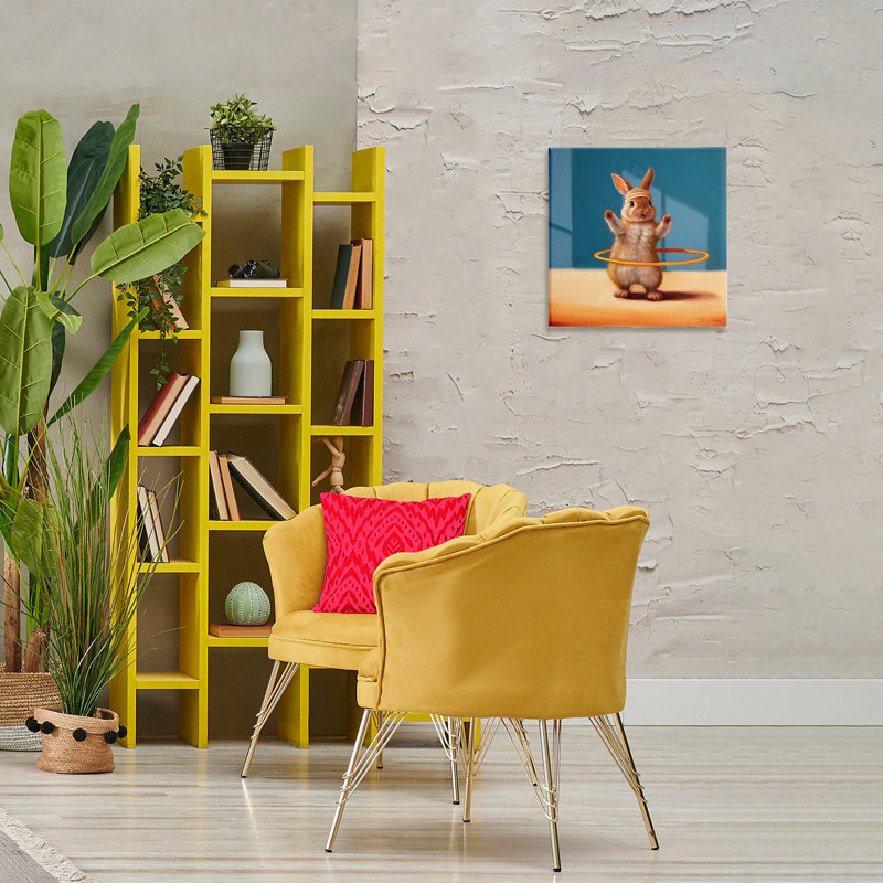 Art mural sur toile, Hula Hooop, H 17 po x l 17 po