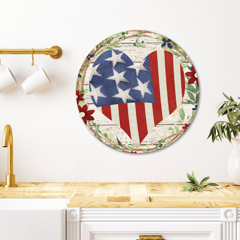 Couronne circulaire en bois Celebrate 250, L 15 po x H 15 po