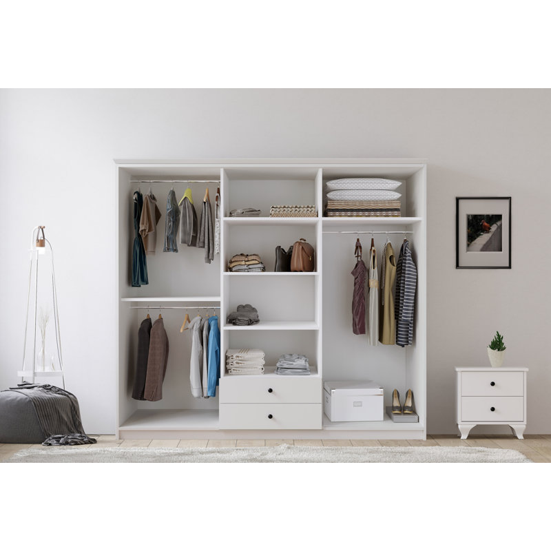 Ameina 6 Door Manufactured Wood Wardrobe