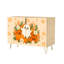 Buffet buffet avec rangement Mignon Halloween citrouille fantôme floral automne avec 2 portes pour le salon et la cuisine
